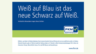 FKM Anzeige, Motiv "Weiß/Blau, alle Formate