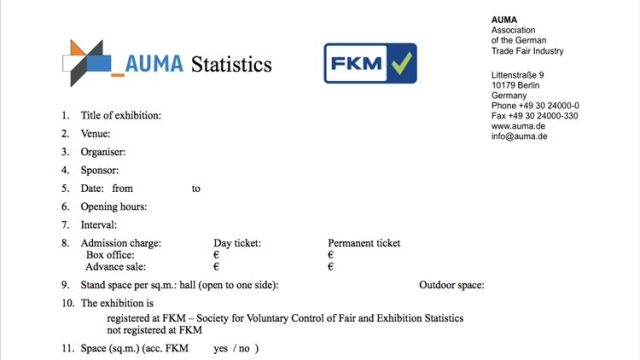 FKM form exhibition statistics