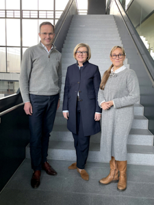 FKM Board (from left): Dr Jochen Kloeckler, Britta Wirtz, Constanze Kreuser